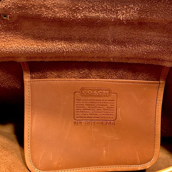 Vintage Leather COACH Briefcase. Messenger Bag. British Tan. - Picture 4 of 10
